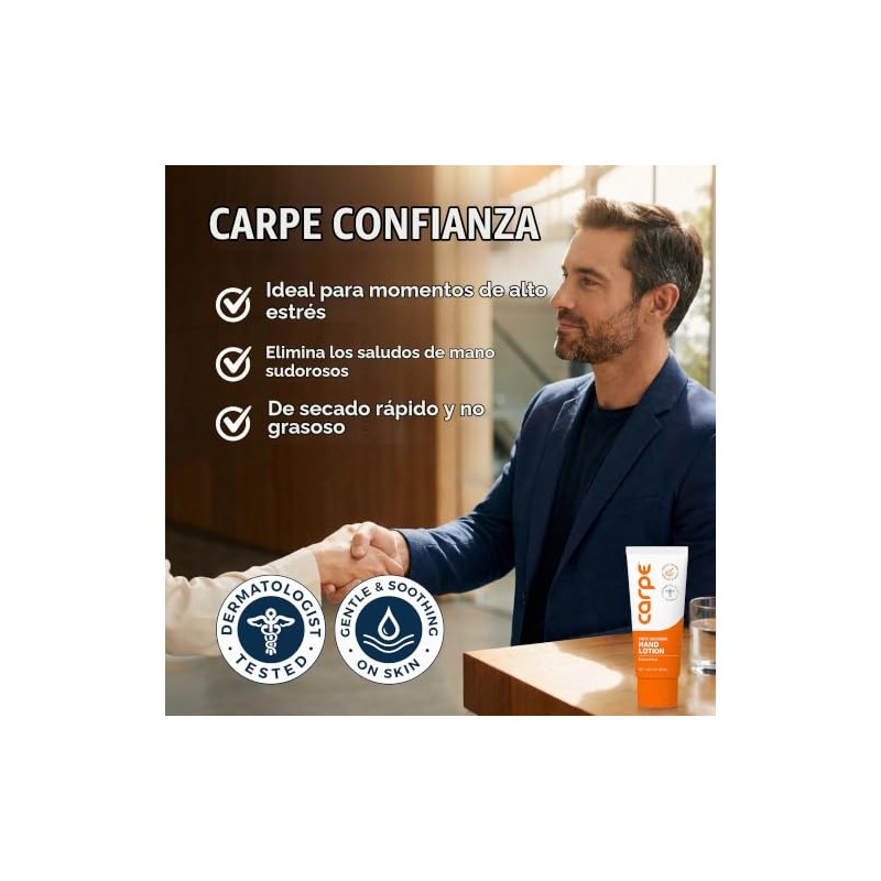 Carpe Antiperspirant Hand Lotion Package Deal (3 Hand Tubes -