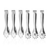 6-Piece Food Tongs, Stainless Steel Food Tongs, Barbecue Tongs, Salad