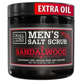 Dead Sea Collection Exfoliante Corporal De Sal Y Sándalo Para Hombres: Hidrata, Exfolia Y Nutre La Piel; Limpia Y Desintoxica Con Minerales Del Mar Muerto. 658 G (23.28 Oz)