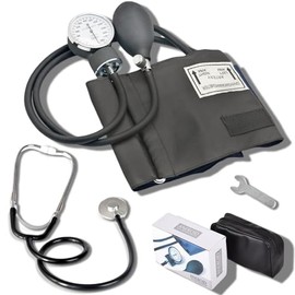 Homecare Kit BaumanómetroBaumanómetro y estetoscopio profesional Baumanómetro Aneroide Kitcon medidor de brazo y tensiometro 0-300 mmHGcon estuche de 