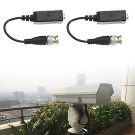 LT Easiyl 1 Pair Video Balun Transceiver Cable HD-CVI TVI AHD Passive Connector BNC Video Adapter for CCTV Security DVR Surveillance Camera System