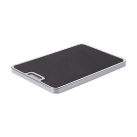 Nifty Medium Appliance Rolling Tray - Silver, Home Kitchen Counter Organizer, Integrated Rolling System, Non-Slip Pad Top for Coffee Maker, Stand Mixer, Blender, Toaster