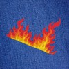 BP BRAUNERT PATCHES - Fire Flames Patch for Iron-On or