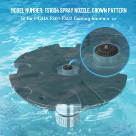 HQUA FS1004 Fountain Nozzle, 3-layer crown spray, fit for FS01, FS02 fountain.