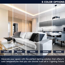 LUXRITE 2 Inch LED Recessed Lighting with Junction Box, 15W, 5 Color Selectable 2700K-5000K, CRI 90, 1000 Lumens, 38° Spotlight, Small Dimmable Downlight, Wet Rated, IC Rated