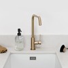 JASAI 18Oz Simple Glass Soap Dispenser with Black Rust Proof