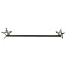 DB Direct Imports Coastal Starfish Bathroom Decor, 24" Towel Bar