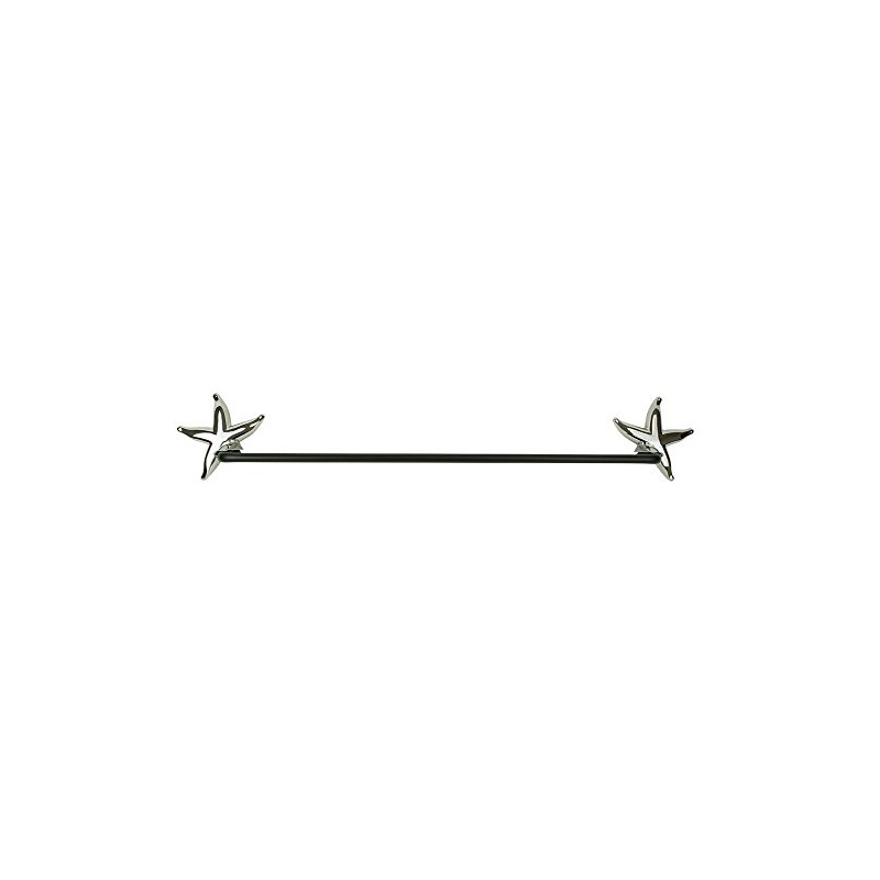 DB Direct Imports Coastal Starfish Bathroom Decor, 24" Towel Bar