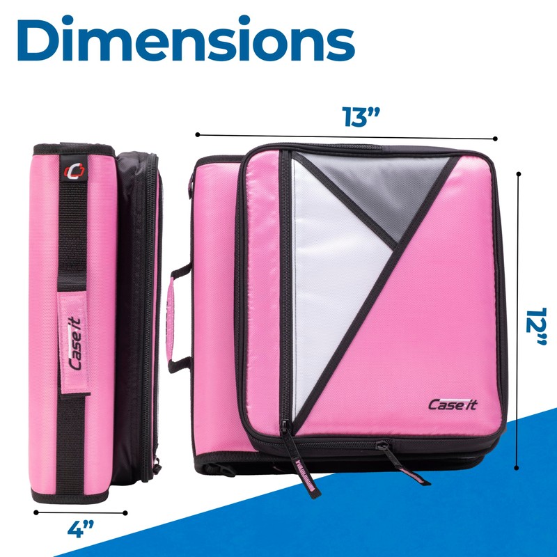 Case-it The Universal Zipper Binder - 2 Inch O-Rings -