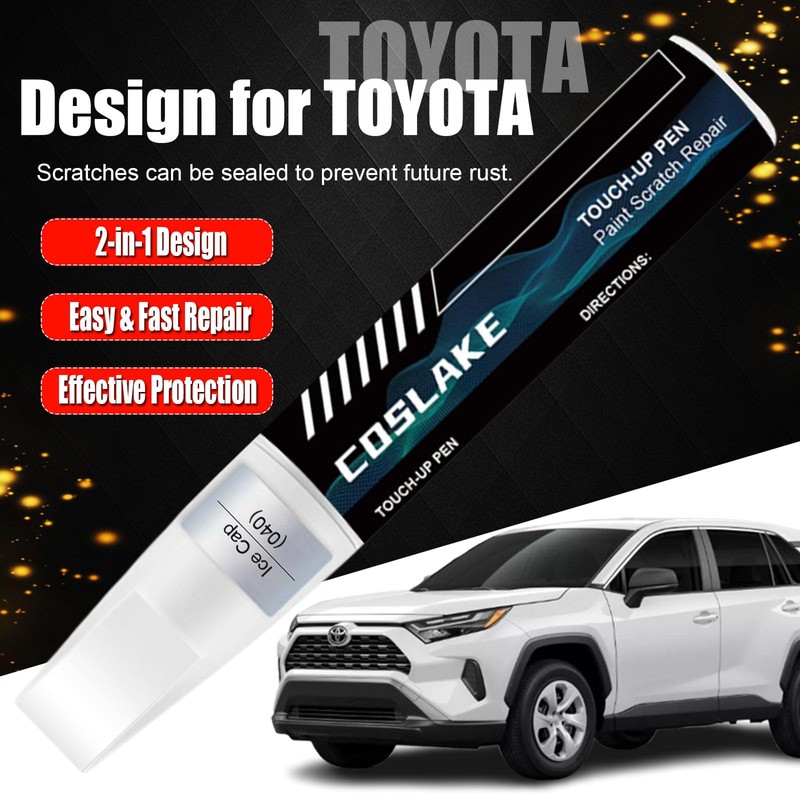 COSLAKE Car Touch Up Paint(Blue Crush Metallic(8W7(Include 2RC))) for Toyota,