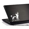 Got Drool? NickerStickers® Saint Bernard Dog Vinyl Window Decal Sticker