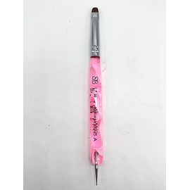 Spontaneous Beauty Premium Kolinsky French Brush (Size 8 with Dotting Tool, Acrylic Handle)