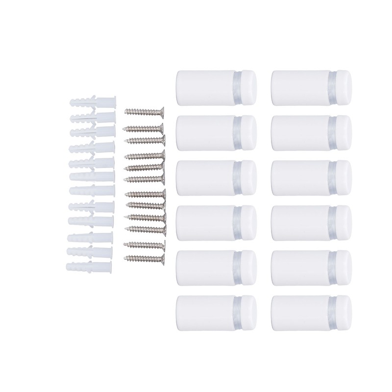 12Pcs Wall Mount Standoff Screw Stainless Steel Mounting Screw for