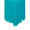 Unique Party 50124 - Plastic Teal Table Skirt, 14ft