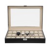 Unbranded 24 Slots Watch Box PU Leather Watch Case Organizer