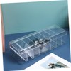KOMBIUDA 2 Pcs Clear Cable Organizer Boxes Multi Storage for