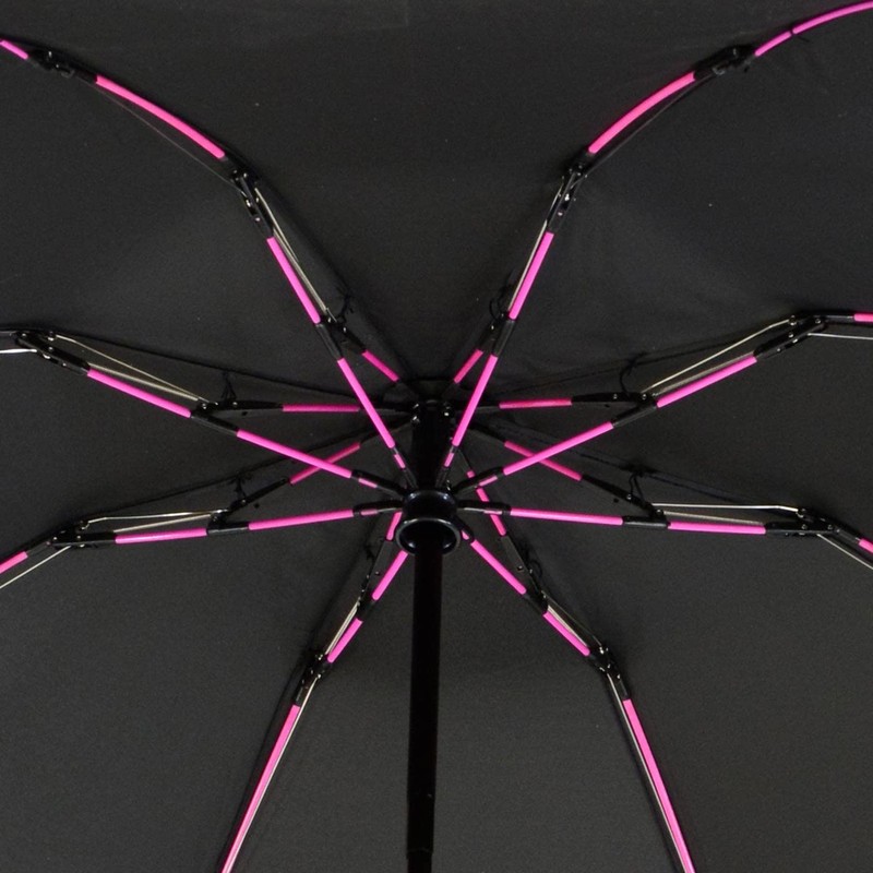 iX-brella Reverse Reverse Opening Fiberglass Pocket Umbrella with Coloured Spokes,