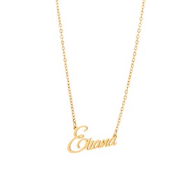 Name Necklaces made from Stainless Steel by Zotair (Eliana Gold)