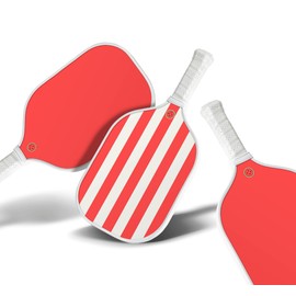 Watermelon Pickleball Paddle - Fun & Colorful Designs - Lightweight with Honeycomb Core & Fiberglass Surface - USAPA Approved, Red