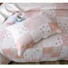 Kasentex Country-Chic Printed Pre-Washed Quilt Set - Microfiber Fabric Quilted