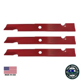 For Exmark 3 Lawn Mower Notched Hi Lift Blades 60" CUT Replaces  103-6403 103-6403-S
