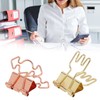 100pcs Binder Clips for Student Strong Clamping Force Metal Arrows
