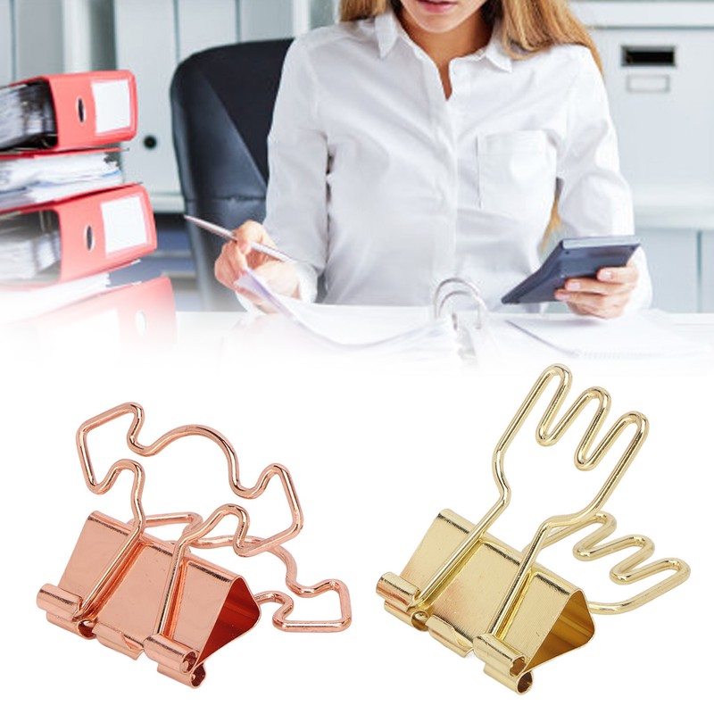 100pcs Binder Clips for Student Strong Clamping Force Metal Arrows