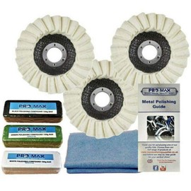 Angle Grinder Metal Polishing Buffing Kit Steel Stainless Steel 7pc - Pro-Max