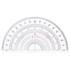 DRAPAS 16507 Acrylic Half Circular Protractor, 11.8 inches (30 cm)