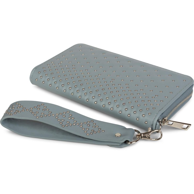 styleBREAKER purse with studs, zip, purse, ball-studded wrist strap, purse,