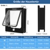 CEESC Large Cat Flap for Indoor/Outdoor Doors, Weatherproof, Rotating 4-Way