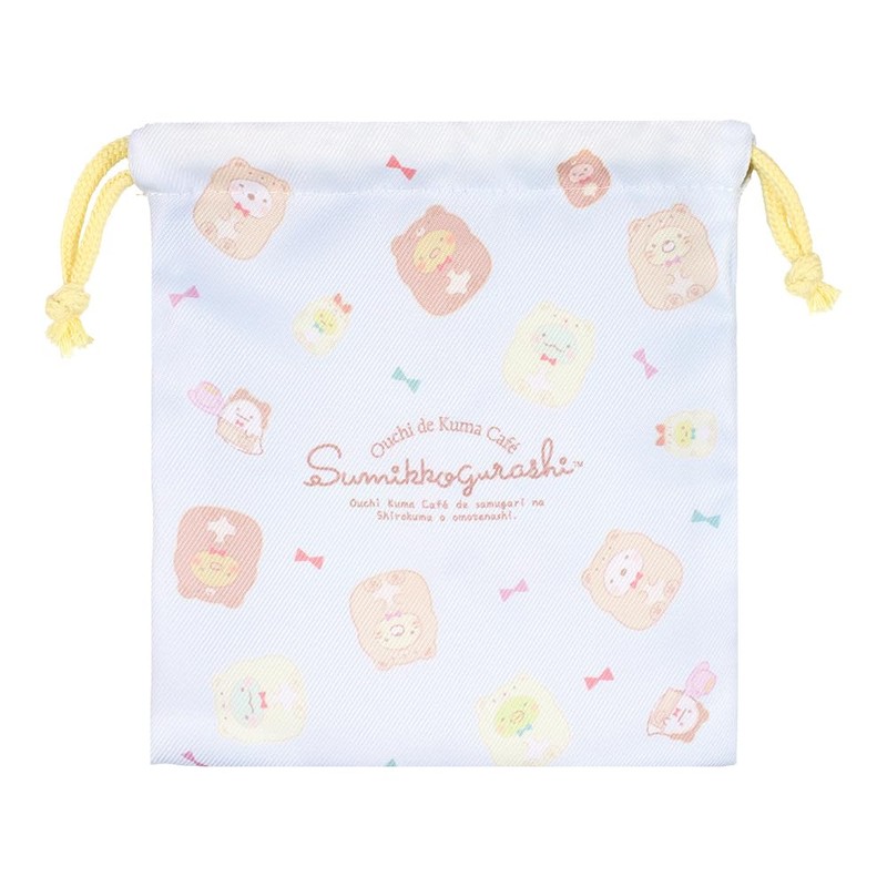T'S Factory Sumikko Gurashi Plastic Cup & Drawstring Set, Bear