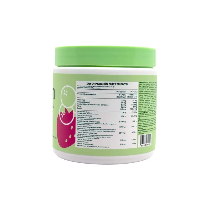 Bloom Greens Fibra Probioticos 145 G Frutos Rojos Kps