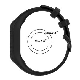 FitTurn Compatible with Garmin Vivosmart 5 Fitness Tracker One-piece Strap Two Size -Small Large Unisex Replacement Silicone Colorful Rubber Adjustable Sport Bands Accessories for Vivosmart 5 (L(6.8-9.4), SixColors-B)
