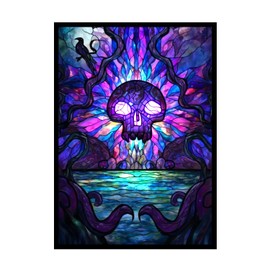 Katomula 100 MTG Card Sleeves with 100 Inner Sleeves, Textured Back Art Sleeves, Fit Standard Size Cards - Swamp | Katomula