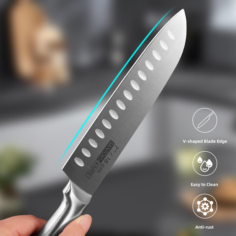 KOFERY 5-Piece Kitchen Knife Set - Razor-Sharp Stainless Steel Blades