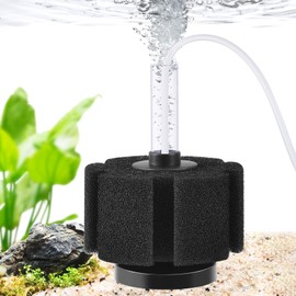 PYPABL Aquarium Sponge Filter, Ultra Quiet Aeration Bio Sponge Filters for Breeding Fry Shrimp Betta Fish Tank, Efficient Submersible Aquarium Filter for up to 300 Litres Tank (M for up to 190 litres)