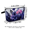 MoCaliduccious Purple Flowers Makeup Bag for Women Travel Cosmetic Organizer