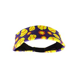 MadSportsStuff Softball Bomb Headband (Purple, One Size)