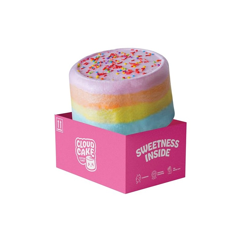 Cotton Candy Cake, 24 Cones of Cotton Candy, Handspun, Vegan,