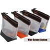 WELKINLAND 10-Inch Clear Tool Pouch Organizer - 4 Pcs Zipper