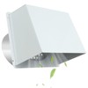 10 Inch Dryer Vent Cover with Screen and Damper,Outdoor Wall