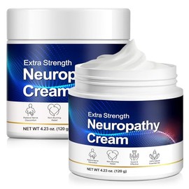 2 Pack Nerve Relief Cream & Natural Ingredients – Soothing Foot & Hand Cream for Nerve Discomfort – Fast-Absorbing Moisturizing for Men & Women (120g)