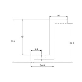NELI Set of 4 Solar / PV Module Mounting Clamp, Solar Clamp, PV Bracket, Module Bracket (35 mm)