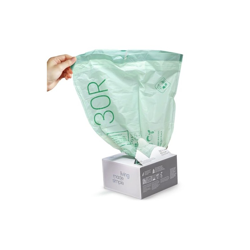 Home Zone Living 8 Gallon Compost Kitchen Trash Bags with