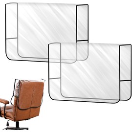 2Pcs Clear Barber Salon Chair Back Covers,Plastic Salon Chair Covers Protector,Salon Chair Cover Clear Chair Back Cover Salon Chair Hairdressing Chair Back Cover Hairdressing Chair Back Stitched Cover