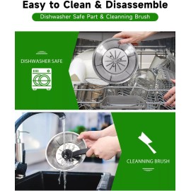 Unbranded Extractor De Jugos Para Frutas y Vegetales Exprimidor De jugo Acero Inoxidable