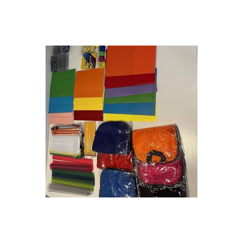 Affrolling 24 Pack Backpacks with School Supplies Bulk Backpack School