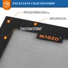 MAGZO Magnetic Screen Door 62'' x 80'', Upgraded Polyester Scratch-Proof,