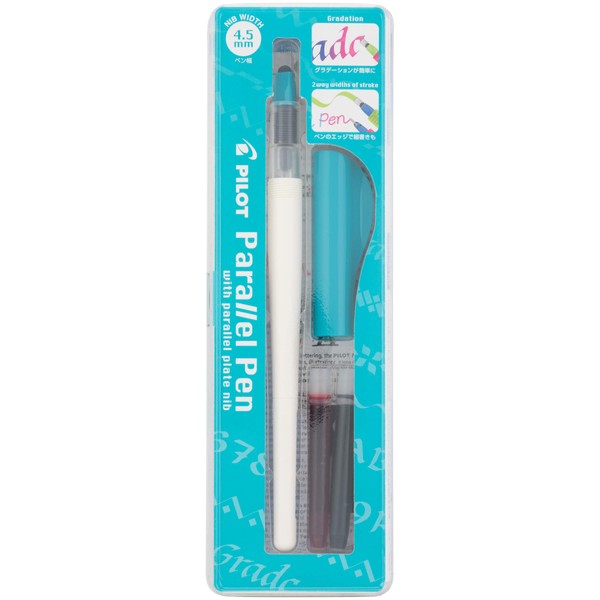 Pilot Parallel Pen Premium Caligraphy Pen Set, 4.5mm Nib, White